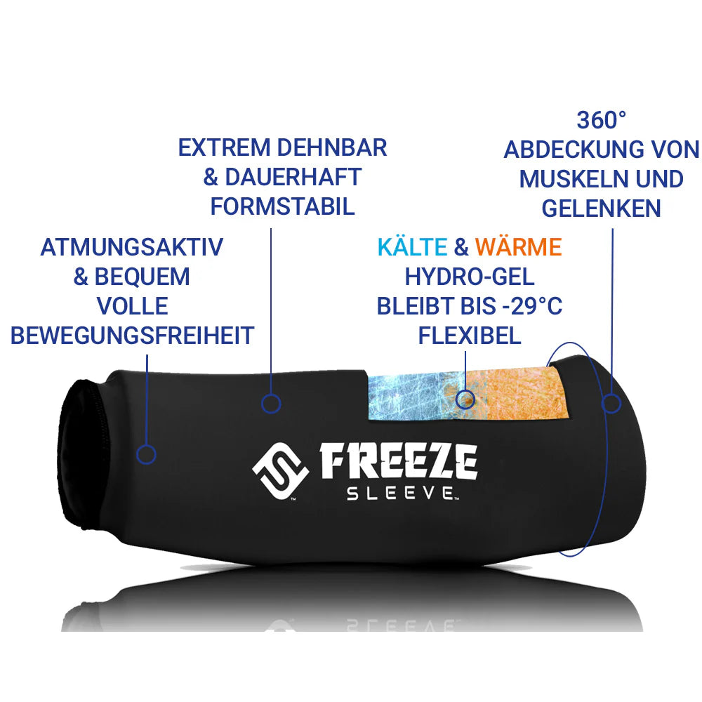 Freeze Sleeve® Kühl- und Wärmebandage - Schwarz